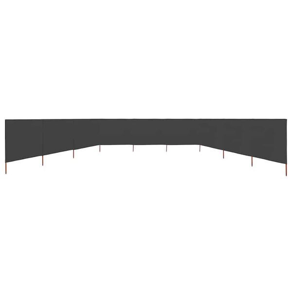 vidaXL 9-panels l&aelig;sejl 1200x160 cm stof antracitgr&aring;