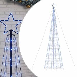 vidaXL LED-juletr&aelig; med spyd 1534 LED'er 500 cm bl&aring;t lys