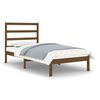 vidaXL sengeramme 75x190 cm Small Single massivt tr&aelig; gyldenbrun