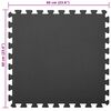 vidaXL Puslespil motionsm&aring;tter 12 pcs Sort 4,32 ㎡ EVA skum