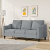 vidaXL 3-personers sofa 180 cm stof lysegr&aring;
