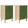 vidaXL Natskab GELEEN 2 stk. Sonoma-eg 36 x 33 x 60 cm Konstrueret tr&aelig;