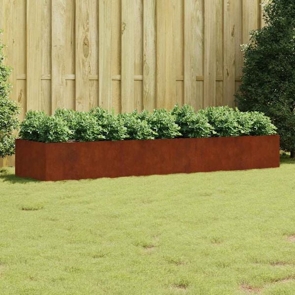 vidaXL h&oslash;jbed 280x80x40 cm cortenst&aring;l