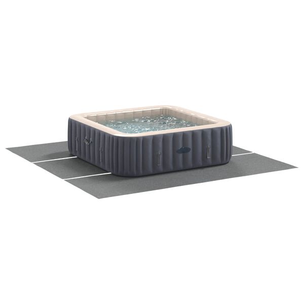 vidaXL Pool Bundark Lysegr&aring; 396 x 396 x 0,1 cm Non-woven stof