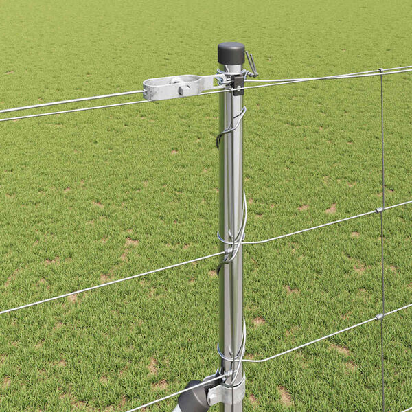 vidaXL Hegnspæl Galvaniseret 50 x 1,5 m Stål