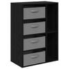 vidaXL Sideboard Sort eg 60 x 33,5 x 84 cm