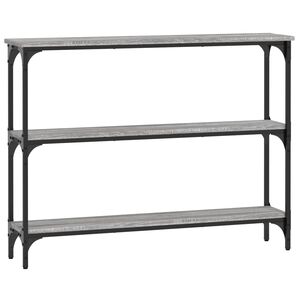 vidaXL konsolbord 100x22,5x75 cm konstrueret tr&aelig; gr&aring; sonoma-eg