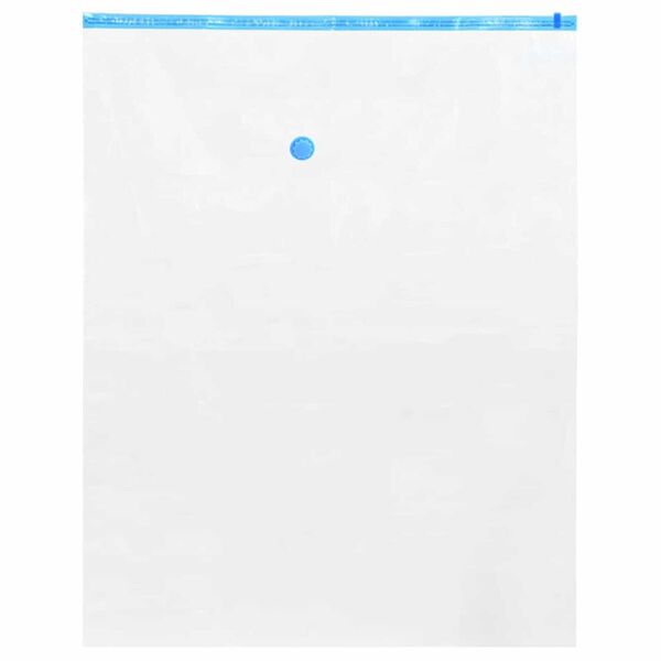 vidaXL Opbevaringsposer 10 pcs Gennemsigtig og blå 100 x 80 cm