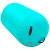 vidaXL oppustelig gymnastikrulle med pumpe 100x60 cm PVC gr&oslash;n