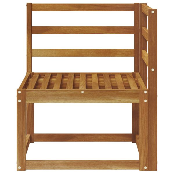 vidaXL Udend&oslash;rs Hj&oslash;rnesofa Massivt Akacietr&aelig; Naturfarvet