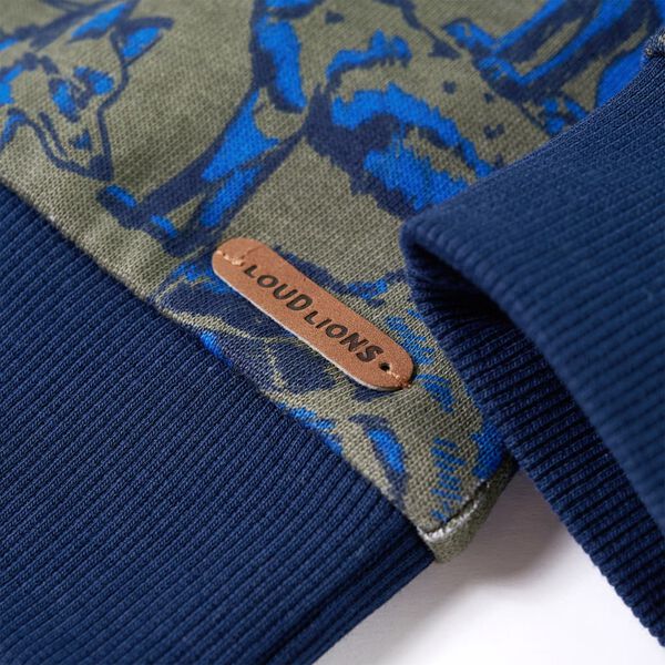 Sweatshirt til b&oslash;rn str. 140 kakifarvet