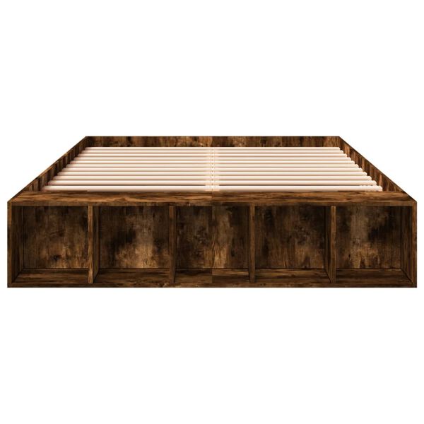 vidaXL sengestel 150x200 cm konstrueret tr&aelig; r&oslash;get eg