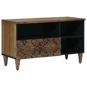 vidaXL TV-skab Brun 80 x 33 x 46 cm Massivt mangotr&aelig;