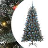 vidaXL Kunstigt juletr&aelig; Gr&oslash;n 180 cm PVC og plastik og st&aring;l