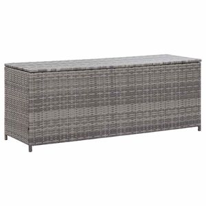 vidaXL opbevaringskasse til haven 150x50x60 cm polyrattan gr&aring;