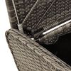 vidaXL opbevaringsbænk med hynde 115x51x52 cm polyrattan grå