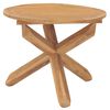 vidaXL havebord &Oslash;90x75 cm massivt teaktr&aelig;