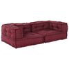 vidaXL 2-personers modulsofa stof 140x70x36 brunrød