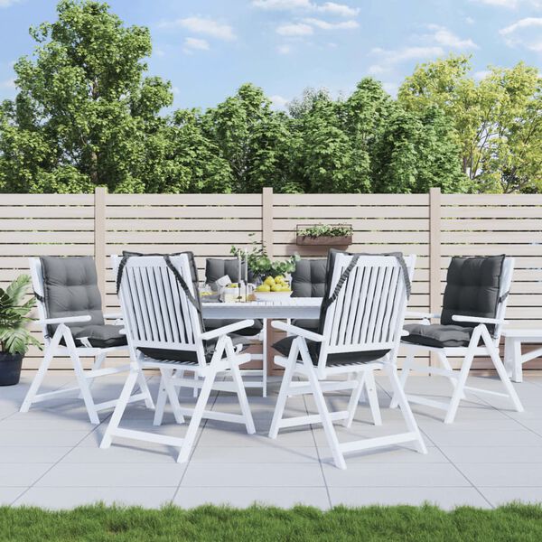 vidaXL stolehynder med lav ryg 6 stk. oxfordstof antracitgr&aring;