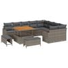 vidaXL Havesofa S&aelig;t 12 stk. Gr&aring; polyrattan
