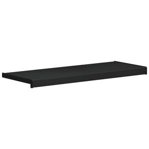 vidaXL Vindueskarm Sort med tr&aelig;struktur 60 x 35 x 4,5 cm PVC