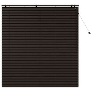 vidaXL Persienner M&oslash;rk Brun 160 x 160 cm 35 mm Massivt Paulownia Tr&aelig;
