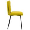 vidaXL spisebordsstole 4 stk. fløjl gul