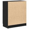 vidaXL Sideboard med skuffe Sort eg 60 x 30 x 70 cm Konstrueret tr&aelig;