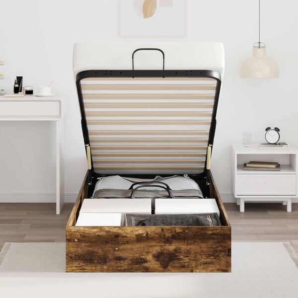 vidaXL Ottoman Sengestel R&oslash;get eg 193 x 120 x 25 cm Sp&aring;nplade