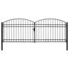 vidaXL hegnsl&aring;ge ASSEN dobbeltd&oslash;r med buet top st&aring;l 400x150 cm