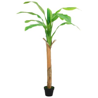 vidaXL kunstig bananpalme med potte 180 cm grøn