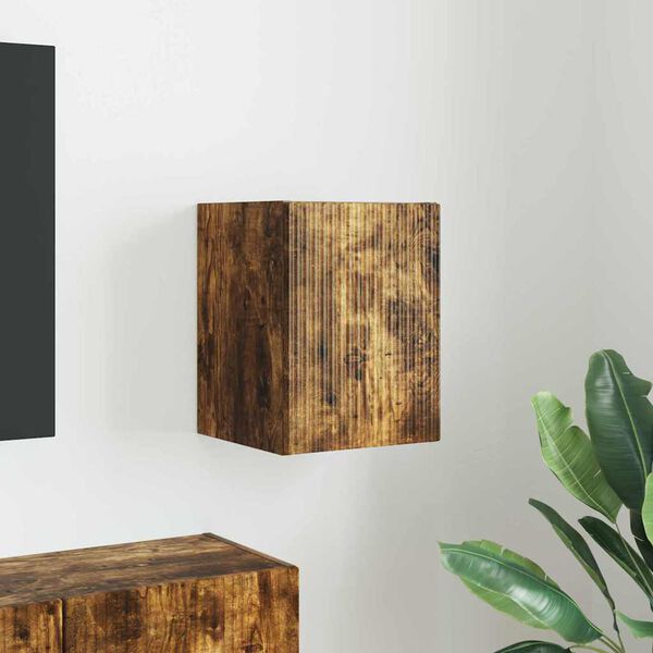 vidaXL TV v&aelig;gskab V&aelig;gmonteret R&oslash;get eg 30 x 31 x 40 cm Konstrueret tr&aelig;