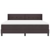 vidaXL Box spring seng med madras M&oslash;rk Brun 200 x 180 cm Polyester
