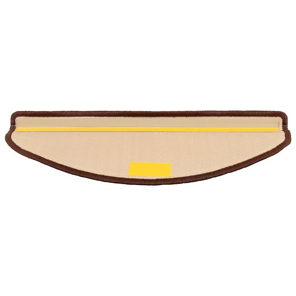 vidaXL selvkl&aelig;bende trappem&aring;tter 5 stk. 65x21x4 cm brun