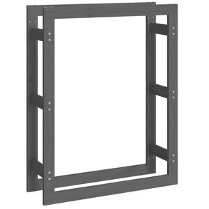 vidaXL br&aelig;ndestativ 80x25x100 cm massivt fyrretr&aelig; gr&aring;