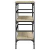 vidaXL konsolbord 100x32x75 cm konstrueret træ sonoma-eg