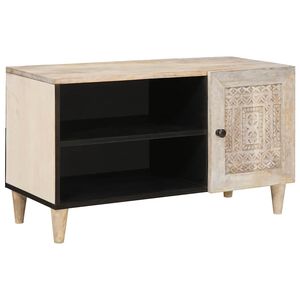 vidaXL TV Enheder med hylde Hvid 80 x 33 x 46 cm Konstrueret tr&aelig;