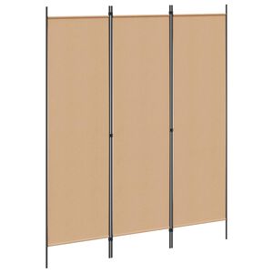 vidaXL 3-panels rumdeler 150 x 180 cm brun