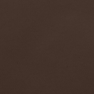vidaXL solsejl 2,5x2,5 m firkantet oxfordstof brun