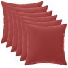 vidaXL Pudebetr&aelig;k 6 pcs HEERLEN Vinr&oslash;d 35 x 35 cm Polyester