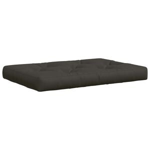 vidaXL Palle s&aelig;de pude VIANEN 100% polyester Antracit 120 x 80 x 12 cm