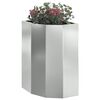vidaXL Hj&oslash;rne Plantekasse S&oslash;lv 30 x 30 x 50 cm Galvaniseret st&aring;l