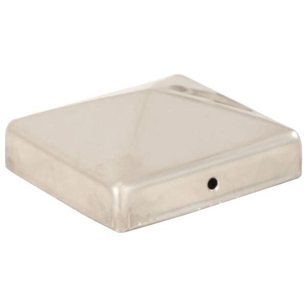 vidaXL pyramideformet stolpeh&aelig;tte 6 stk. 81x81 mm rustfrit st&aring;l