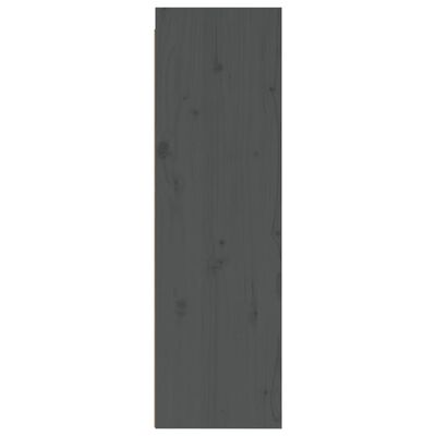 vidaXL vægskab 30x30x100 cm massivt fyrretræ grå