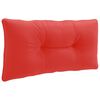 vidaXL Rygpude PUTTEN 100% polyester R&oslash;d 70 x 40 x 10 cm