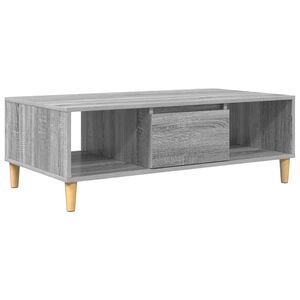 vidaXL Sofabord Gr&aring; Sonoma 102 x 55 x 35 cm Konstrueret tr&aelig;