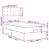 vidaXL osmannisk sengeramme med madras 100x200 cm kunstlæder grå