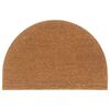vidaXL d&oslash;rm&aring;tte 60x90 cm halvrund tuftet coir naturfarvet
