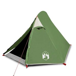 vidaXL 2-personers campingtelt vandt&aelig;t kuppel gr&oslash;n