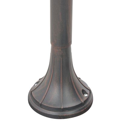 vidaXL havestolpelampe E27 120 cm aluminium bronzefarvet